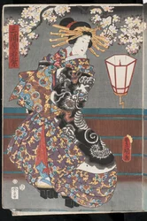 Kabuki courtesan, 1855